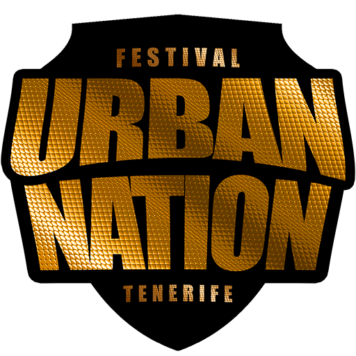 Logo oficial del Urban Nation Festival, evento de música urbana y torneos deportivos en Canarias.